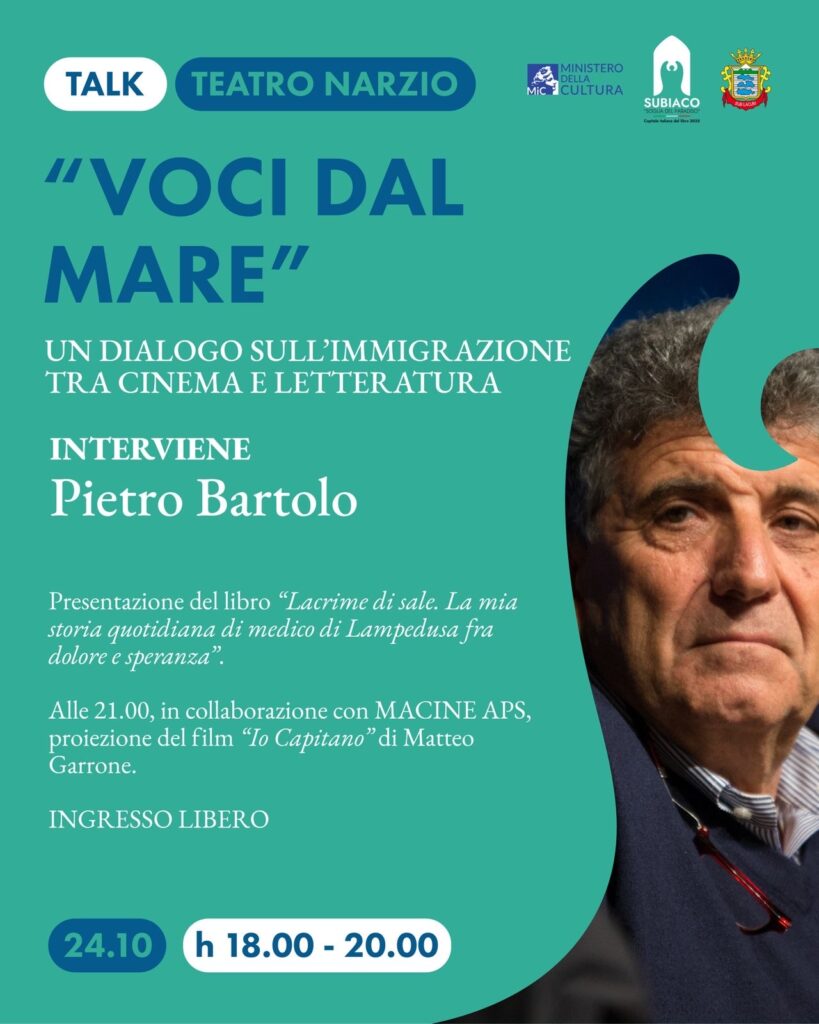 Presentazione del libro “Lacrime di sale. La mia storia quotidiana di medico di Lampedusa fra dolore e speranza”